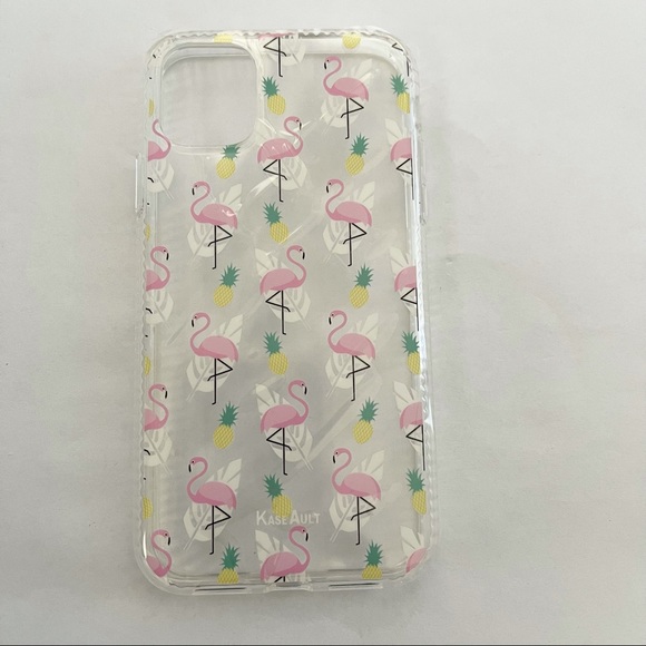 Clear Flamingo Apple IPhone 11 Case - Picture 1 of 3